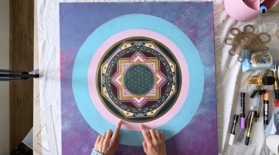 Indická mandala, kurz kde se naučíš malovat